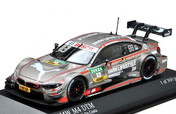 Diecast 2016 BMW M4 DTM Model 1:43 Scale Gray By Minichamps