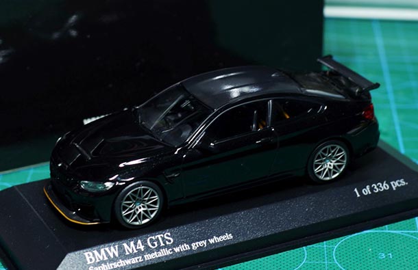 Diecast 2016 BMW M4 GTS Model 1:43 Scale Black By Minichamps