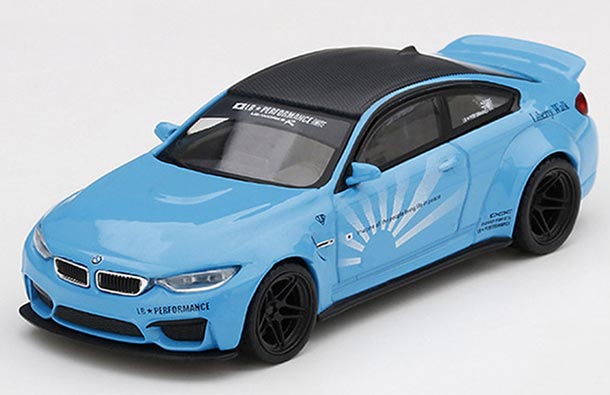 Diecast BMW M4 F82 Model 1:64 Scale Blue By MINI GT