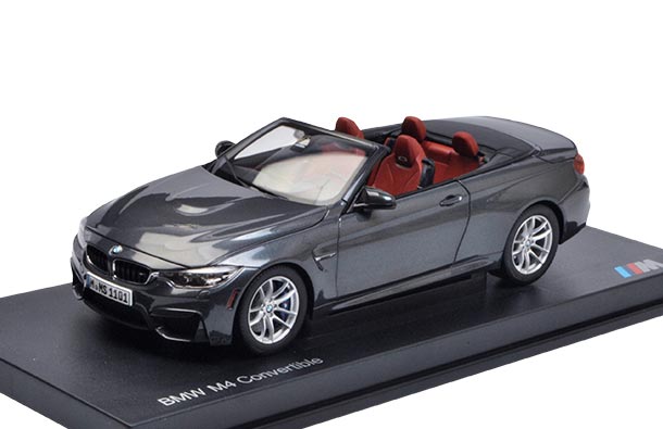 Diecast BMW M4 Convertible Model 1:18 Blue / Gray By PARAGON