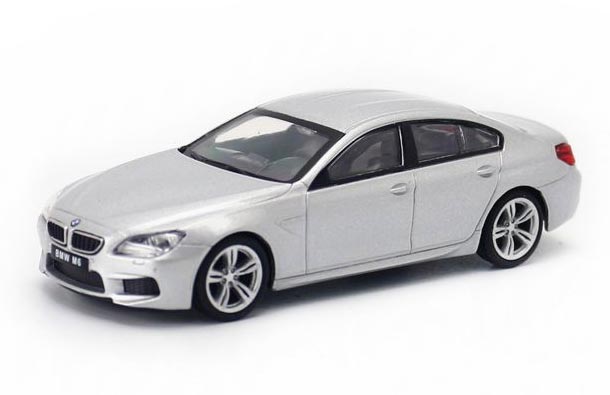 Diecast BMW M6 Gran Coupe Toy 1:43 Scale Silver