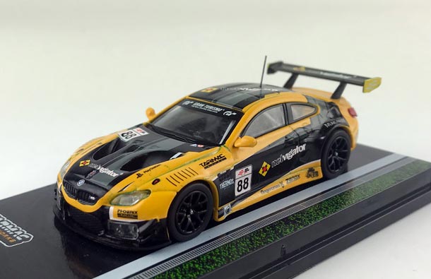 Diecast BMW M6 GT3 Model 1:64 Scale Yellow By Tarmac Works