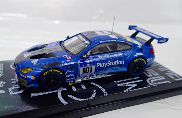 Diecast BMW M6 GT3 Model Blue 1:64 Scale By Tarmac Works