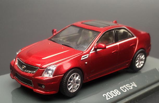 Diecast 2008 Cadillac CTS-V Model 1:64 Scale Red
