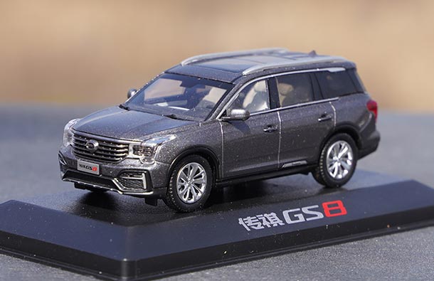 Diecast 2020 Trumpchi GS8 SUV Model Gray 1:43 Scale