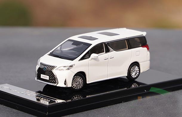 Diecast 2020 Lexus LM 300h Model 1:64 Scale Black /White By GCD