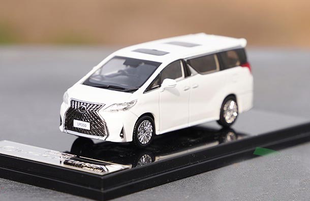 Diecast 2020 Lexus LM 300h Model 1:64 Scale White /Black By GCD