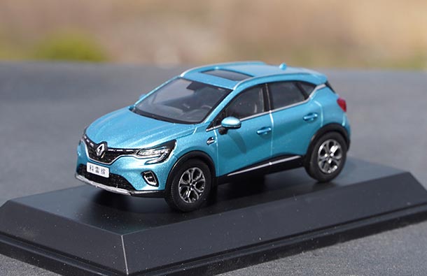 Diecast 2019 Renault Captur SUV Model 1:43 Scale Blue