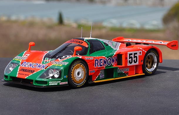 Diecast 1991 Mazda 787B Model 1:18 Scale Red-Green By IXO