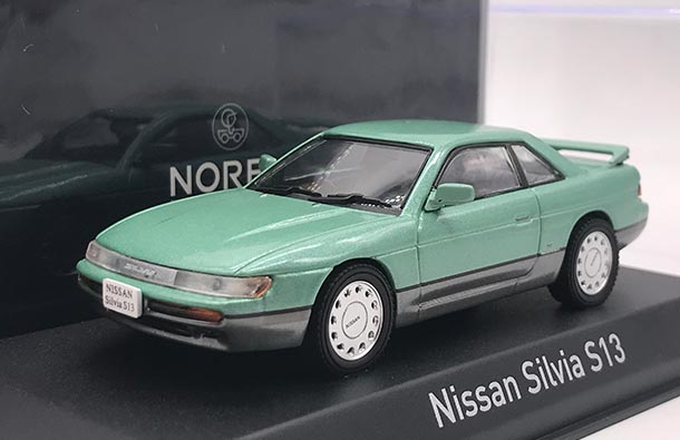 Diecast Nissan Silvia S13 Model 1:43 Scale Grass Green By NOREV