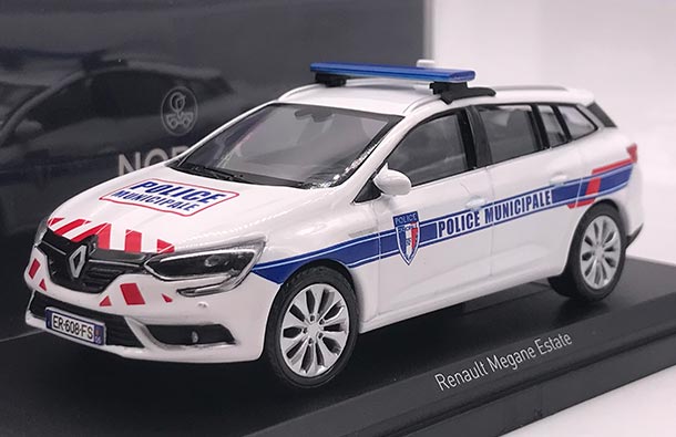 Diecast Renault Megane Estate Model Municipale Police 1:43 Scale