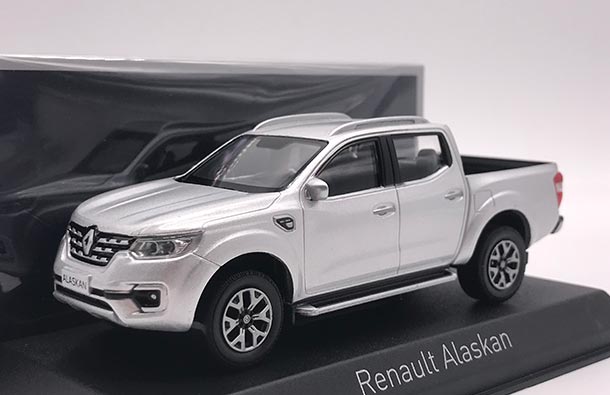 Diecast Renault Alaskan Pickup Truck Model 1:43 Silver By NOREV