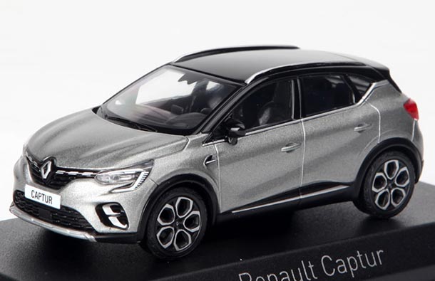 Diecast Renault Captur SUV Model 1:43 Scale Silver By NOREV