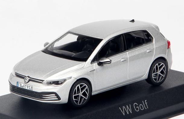 Diecast 2020 Volkswagen Golf Model 1:43 Scale Silver By NOREV