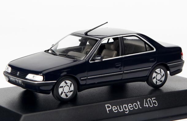 Diecast 1991 Peugeot 405 SRI Model 1:43 Scale Black By NOREV