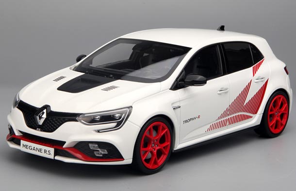 Diecast Renault Megane RS Trophy-R Model 1:18 White By NOREV
