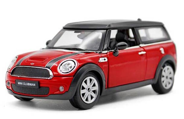 Diecast Mini Cooper Clubman Model 1:24 Red / Yellow By RASTAR