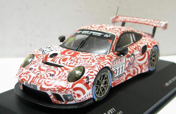 Diecast Porsche 911 GT3 R Model 1:43 Scale NO.911 Red By IXO