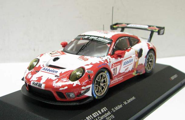 Diecast Porsche 911 GT3 R Model 1:43 Scale NO.31 Red By IXO