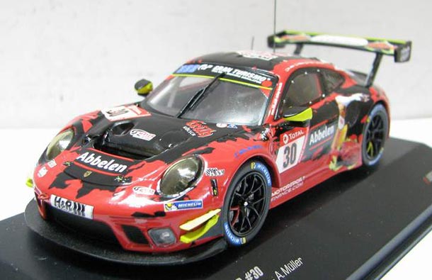 Diecast Porsche 911 GT3 R Model 1:43 Scale NO.30 Red By IXO