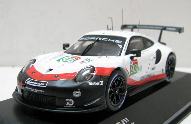 Diecast Porsche 911 GT3 R Model 1:43 Scale NO.93 White By IXO