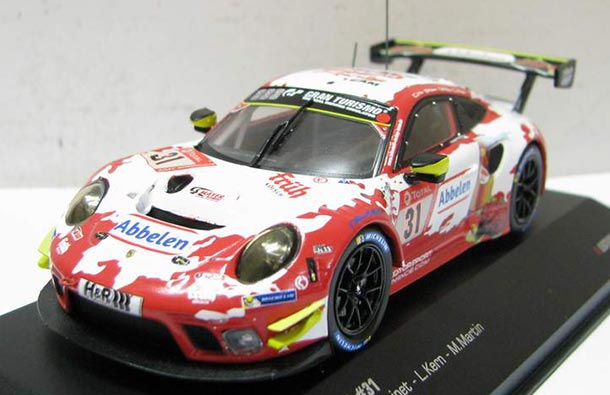 Diecast Porsche 911 GT3 R Model NO.31 Red 1:43 Scale By IXO