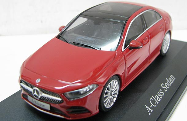 Diecast Mercedes-Benz A-Class Limousine Model 1:43 Red By Herpa