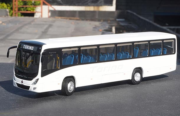 Diecast Marcopolo Torino City Bus Model 1:43 Scale White