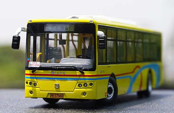 Diecast SunWin SWB6116HG City Bus Model 1:42 Scale Yellow