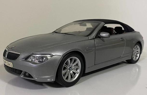 Diecast BMW 6 Series Convertible Model 1:18 Scale Gray By Kyosho