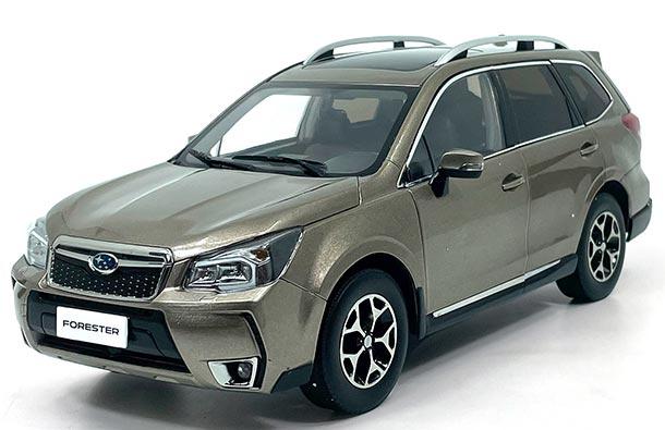 Diecast 2015 Subaru Forester SUV Model 1:18 Scale White /Golden