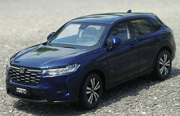 Diecast 2023 Honda HR-V SUV Model 1:18 Scale Deep Blue