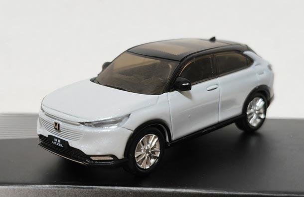 Diecast 2023 Honda Vezel SUV Model 1:64 Scale White