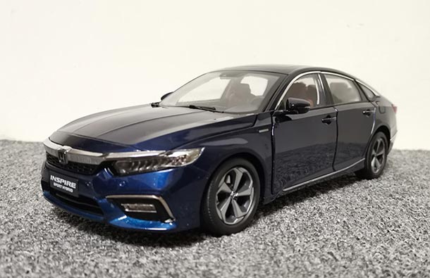 Diecast 2019 Honda Inspire Sport Hybrid Model 1:18 Deep Blue