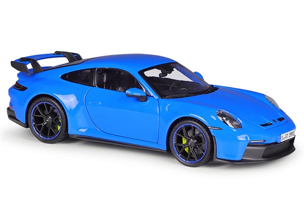 Diecast 2022 Porsche 911 GT3 Model 1:18 Scale Blue /Black Maisto