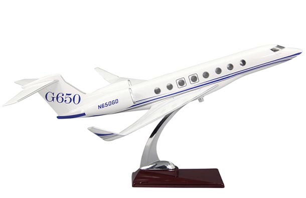 Gulfstream G650 Business Jet Model 1:70 Scale White