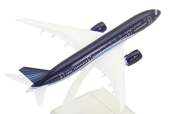 Diecast Boeing B787 Airliner Model Blue Azerbaijan Airlines