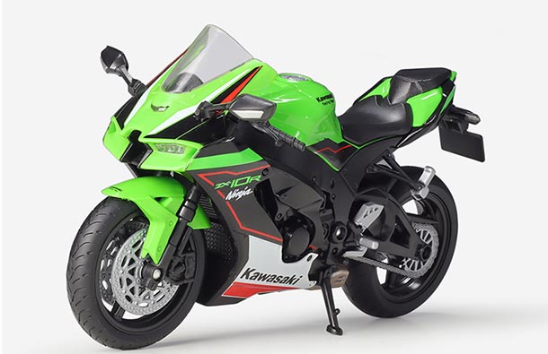 Diecast Kawasaki Ninja ZX-10R Motorcycle Model 1:12 Green Welly