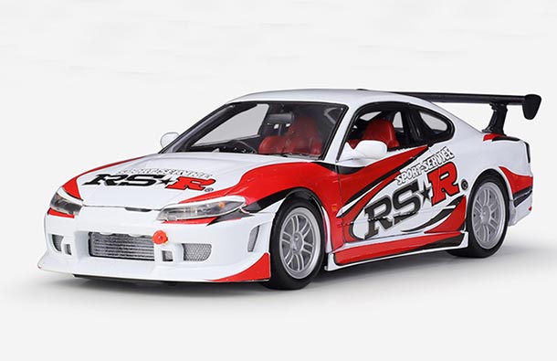 Diecast Nissan Silvia S15 RS-R Model 1:24 Scale Red By Welly