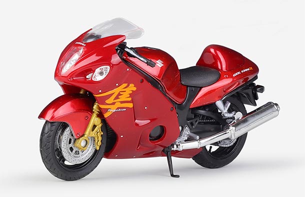 Diecast Suzuki Hayabusa GSX 1300R Motorcycle Model 1:18 Welly