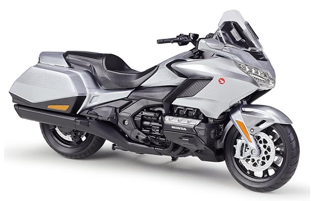 Diecast 2020 Honda Gold Wing Motorcycle Model 1:12 Black /Gray
