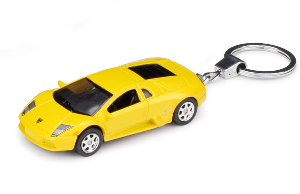 Diecast Lamborghini MurcielagoToy Key Chain Yellow 1:60 Welly