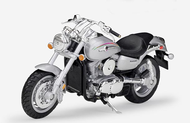 Diecast Kawasaki Vulcan 1500 Mean Streak Motorcycle 1:18 Welly