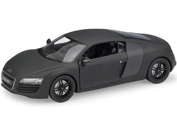 Diecast Audi R8 Model Black 1:24 Scale By Welly