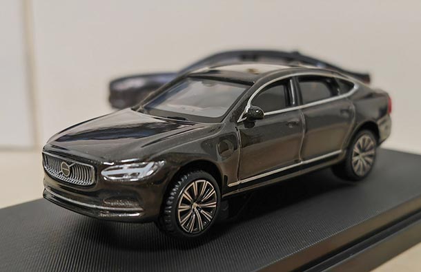 Diecast 2021 Volvo S90 Car Model 1:64 Scale Gray