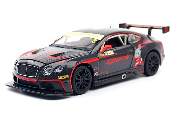 Diecast Bentley Continental GT3 Model 1:24 Scale Black