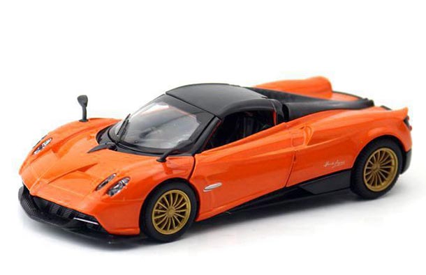 Diecast Pagani Huayra Roadster Toy 1:32 Blue/ Yellow / Orange