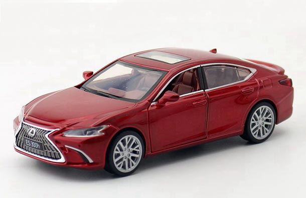 Diecast Lexus ES300h Car Toy 1:35 Scale Gray / Wine Red