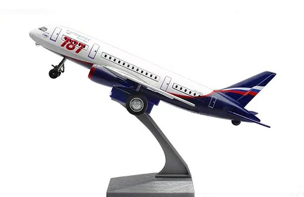 Diecast Boeing B787 Passenger Plane Toy White-Blue