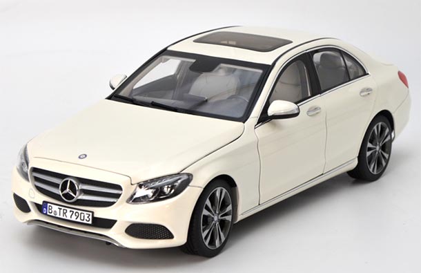 Diecast Mercedes-Benz C-Class W205 Sedan Model 1:18 Scale White